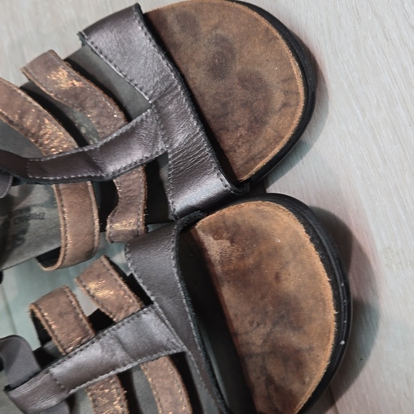 SAS Women Comfort Tripad Strappy Leather Heels Sandals shoes sz 8.5M - Picture 6 of 13